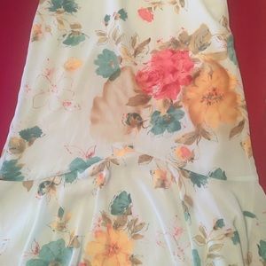 Ladies fish tail floral skirt New Elastic waist